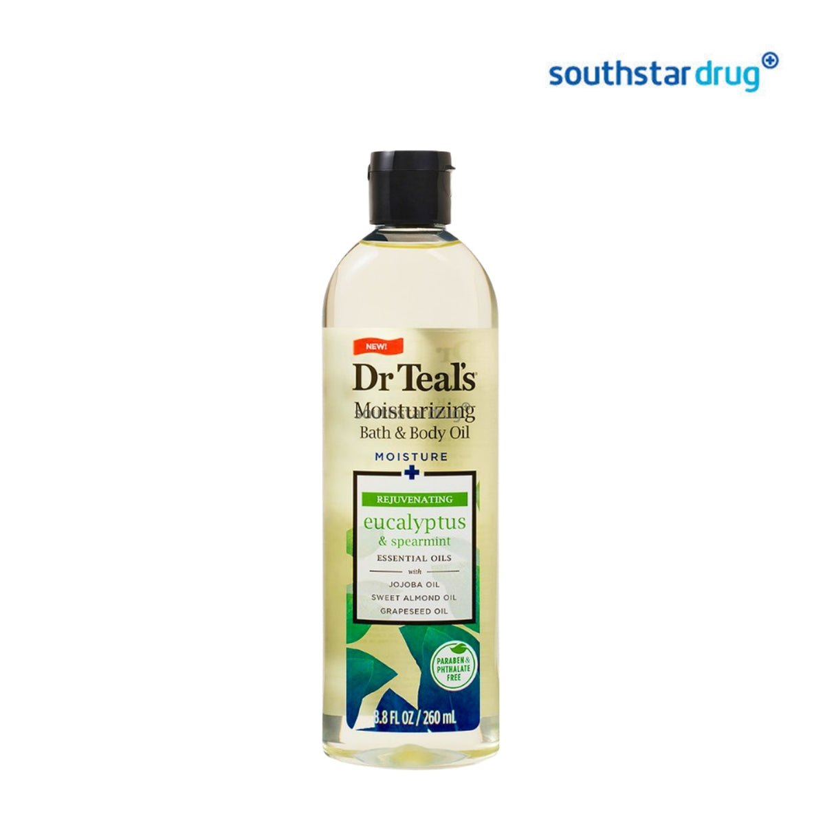 Dr Teal's Eucalyptus & Spearmint Moisturizing Bath & Body Oil 260ml