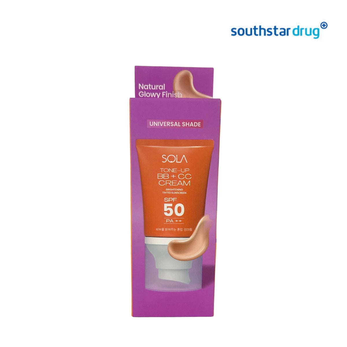 Sola Tinted Tone Up BB+CC Sunscreen SPF 50 30ml (1 Tube) – Tinted Facial Sun Protection