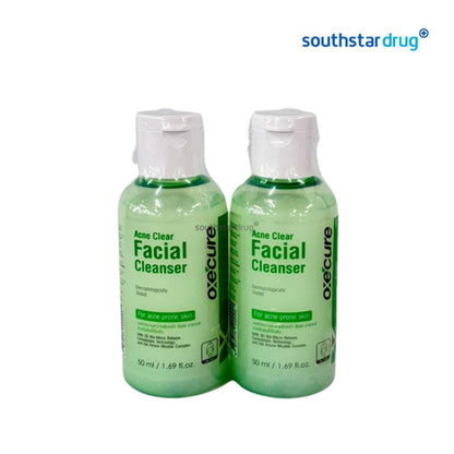 Oxecure Acne Clear Facial Cleanser 50mL (2 Bottles) – Facial Cleansing Care