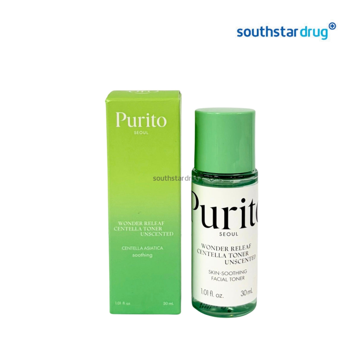 Purito Seoul Wonder Releaf Centella Unscented Facial Toner 30mL (1 Bottle) – Gentle Facial Hydration