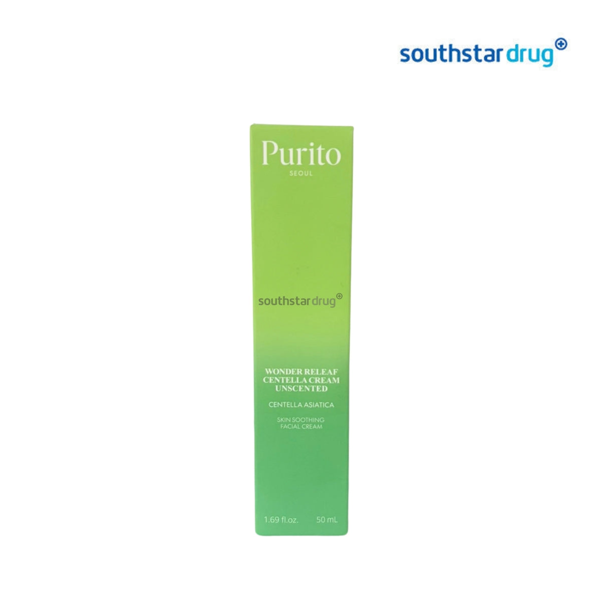 Purito Seoul Wonder Releaf Centella Unscented Facial Cream 50ml (1 Tube) – Skin-Soothing Moisturizing Care