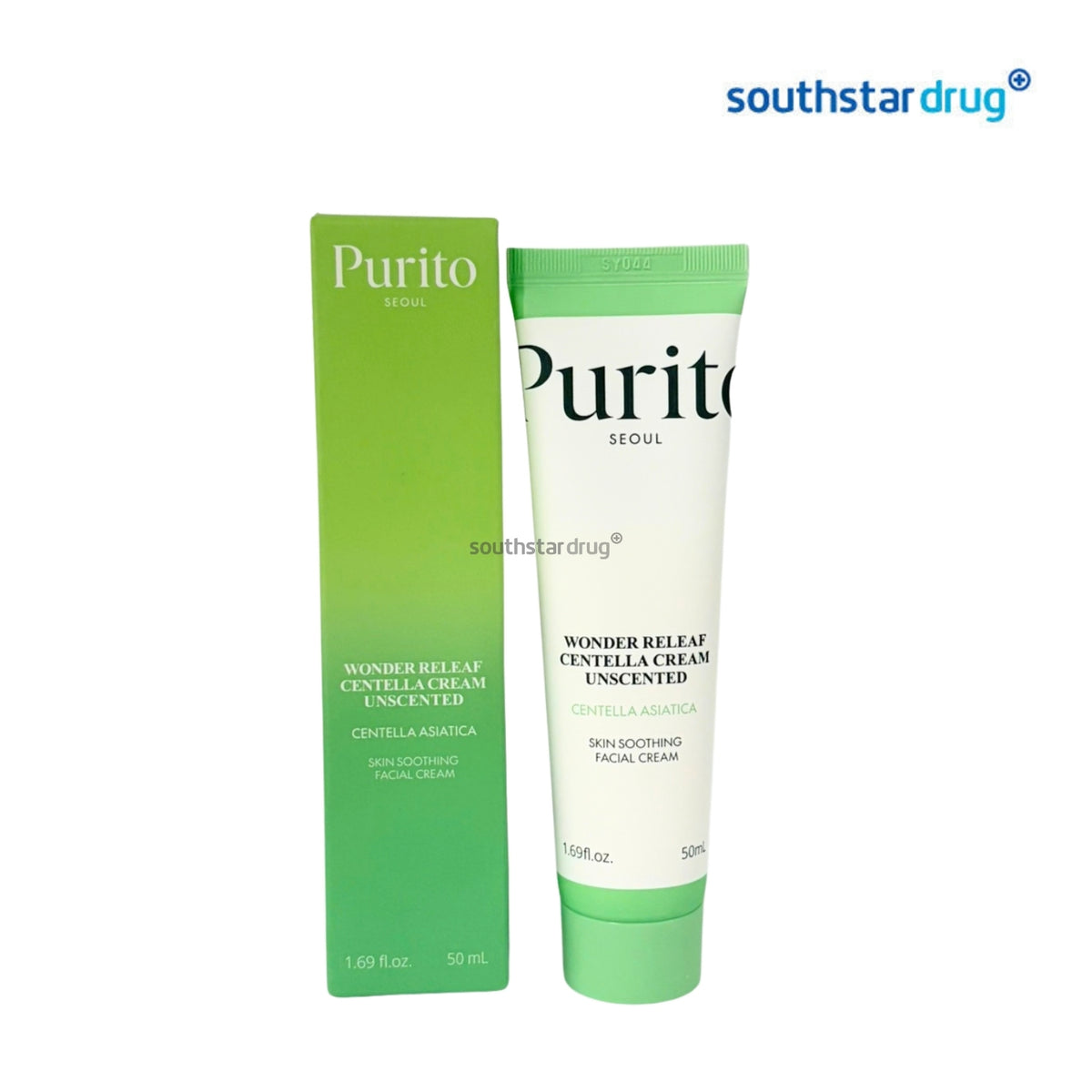 Purito Seoul Wonder Releaf Centella Unscented Facial Cream 50ml (1 Tube) – Skin-Soothing Moisturizing Care