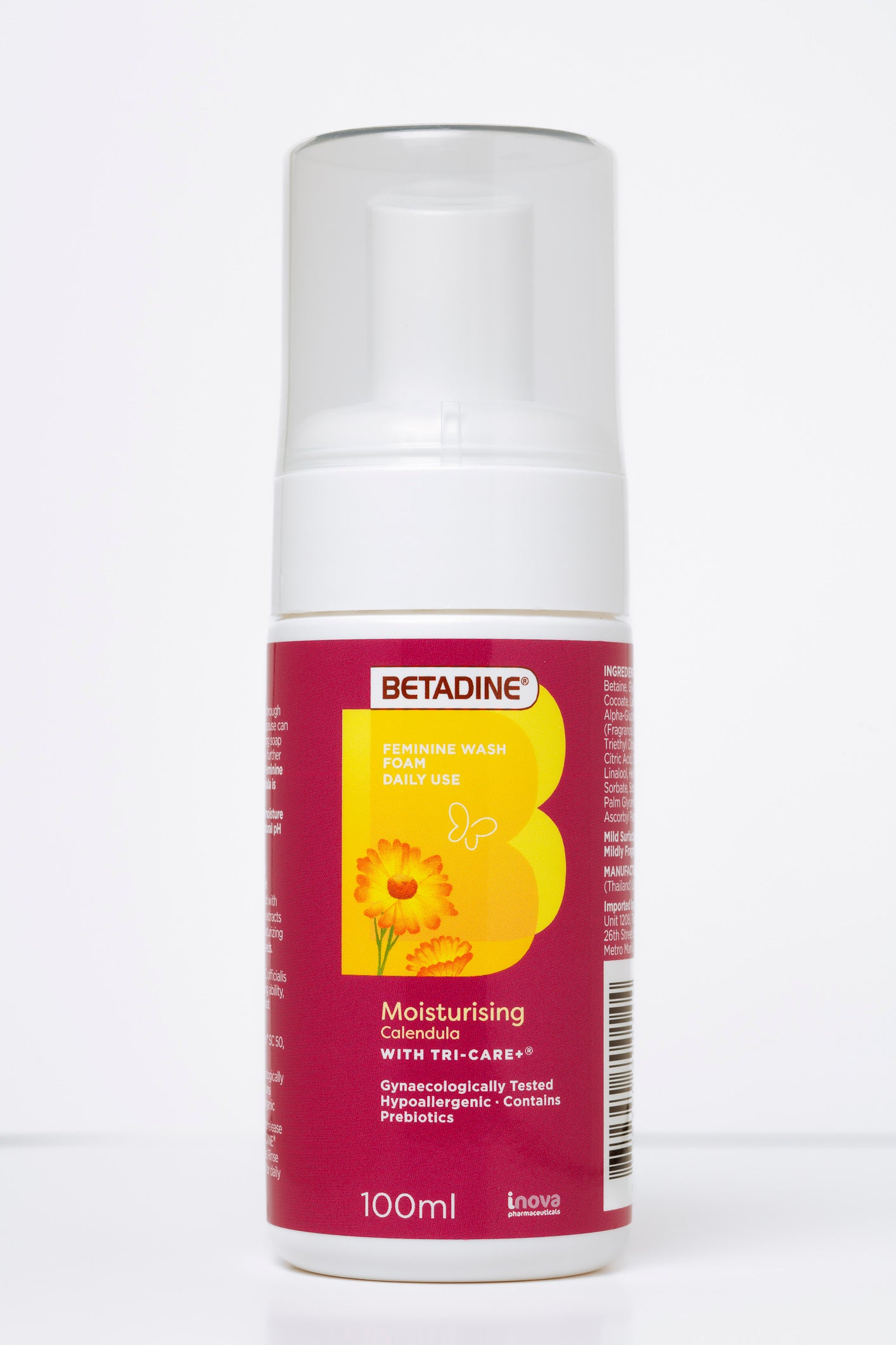 Betadine Feminine Wash Foam Calendula 100ml Pump