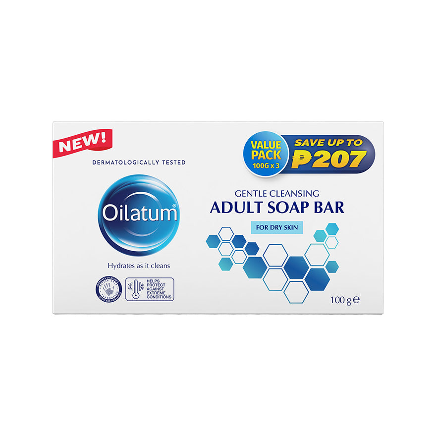 Oilatum Soap Gentle Cleansing Adult 100g x3 Pack