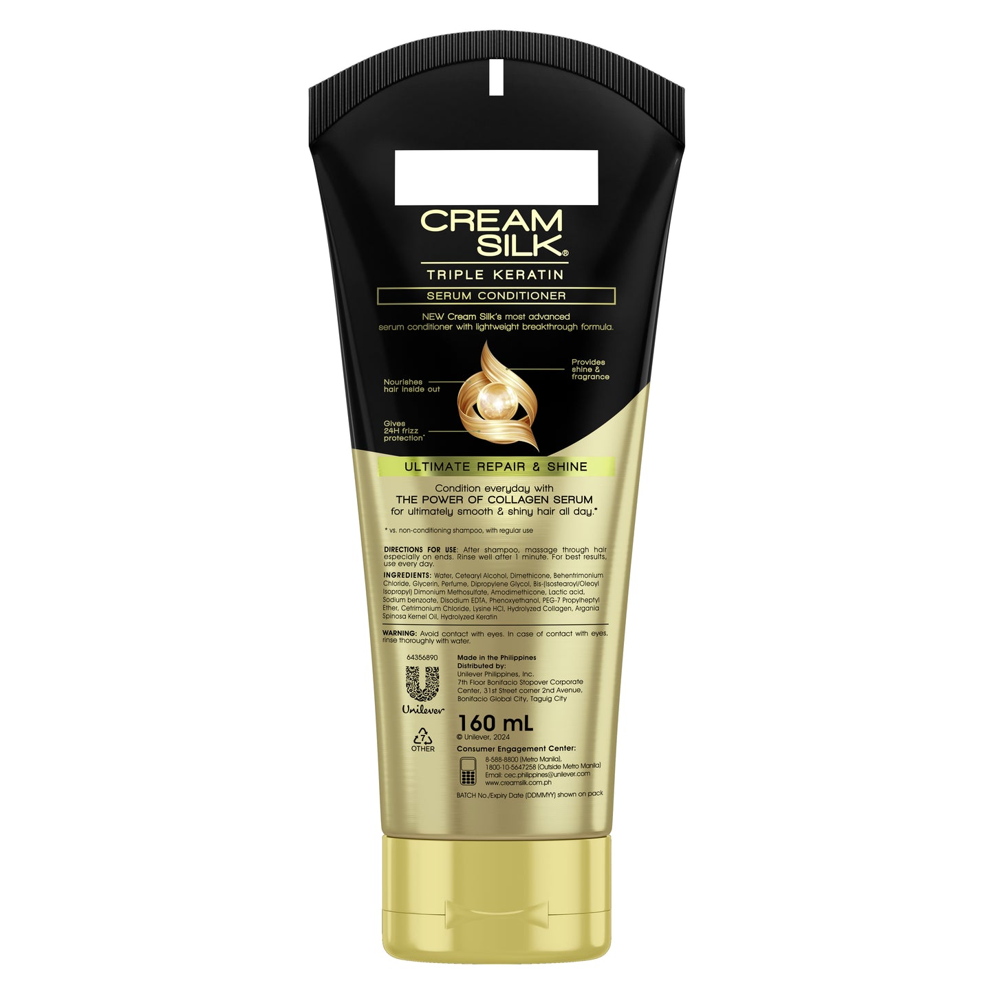 Creamsilk Triple Keratin Rescue Conditioner Ultimate Repair & Shine 170ML