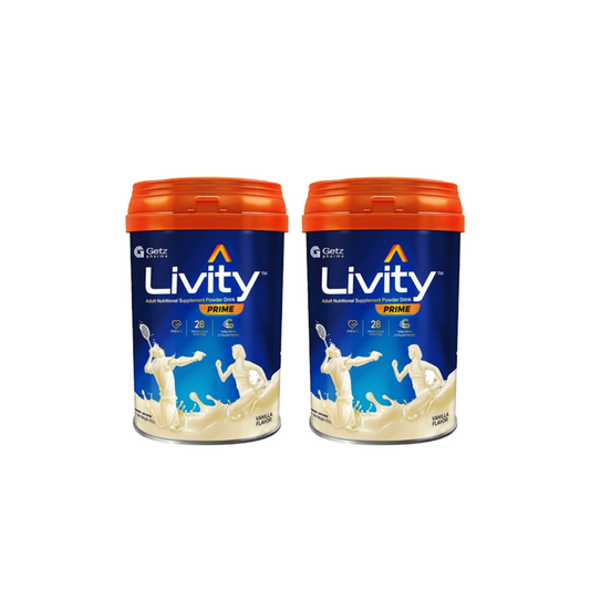 Livity Prime Adult Nutritional Supplement Powder Drink 850g  - 2 cans