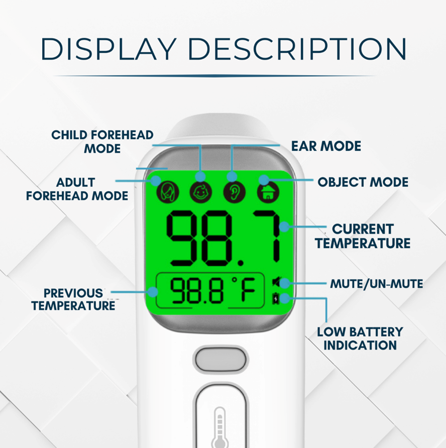 BeHealthy Smart Infrared 4-in-1 Thermometer