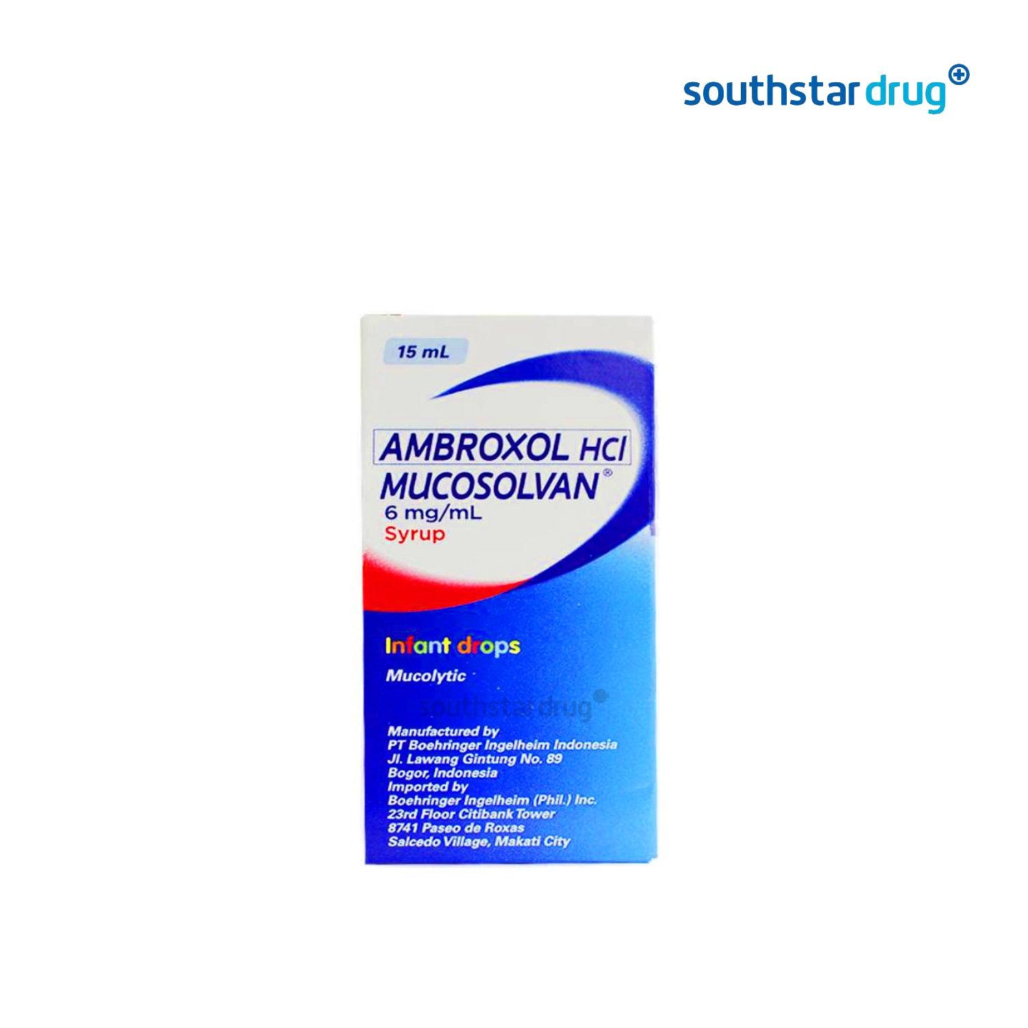 Mucosolvan Infant 6mg/ml Syrup 15ml - Southstar Drug