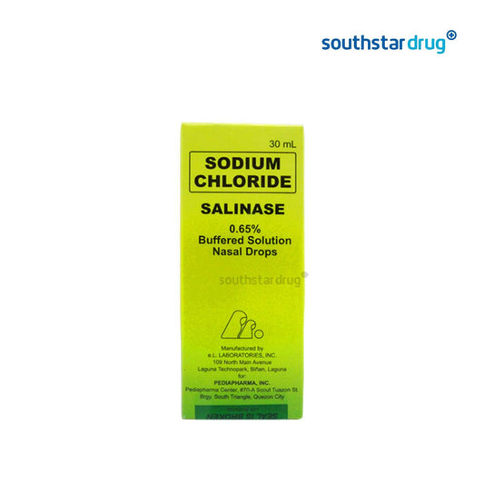 Salinase Nasal Drops 0.65% 30ml bottle nasal moisturizing solution