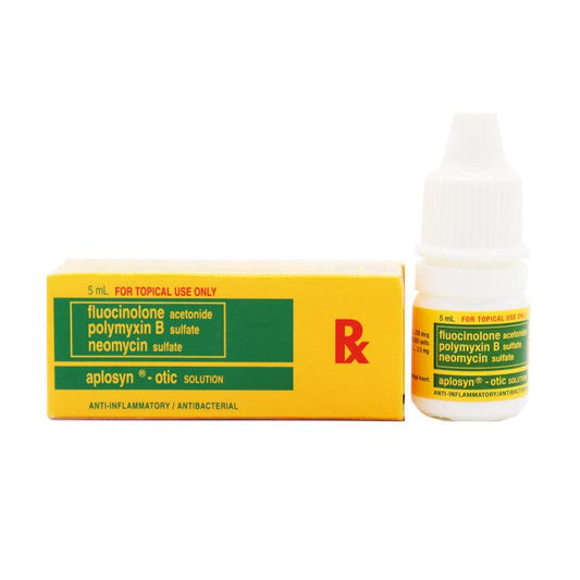 Rx: Aplosyn .025% / 10000 U / 3.5mg 5ml Otic Solution - Southstar Drug