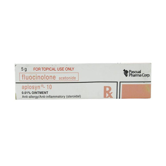 Rx: Aplosyn 10 0.01% 5g Ointment - Southstar Drug