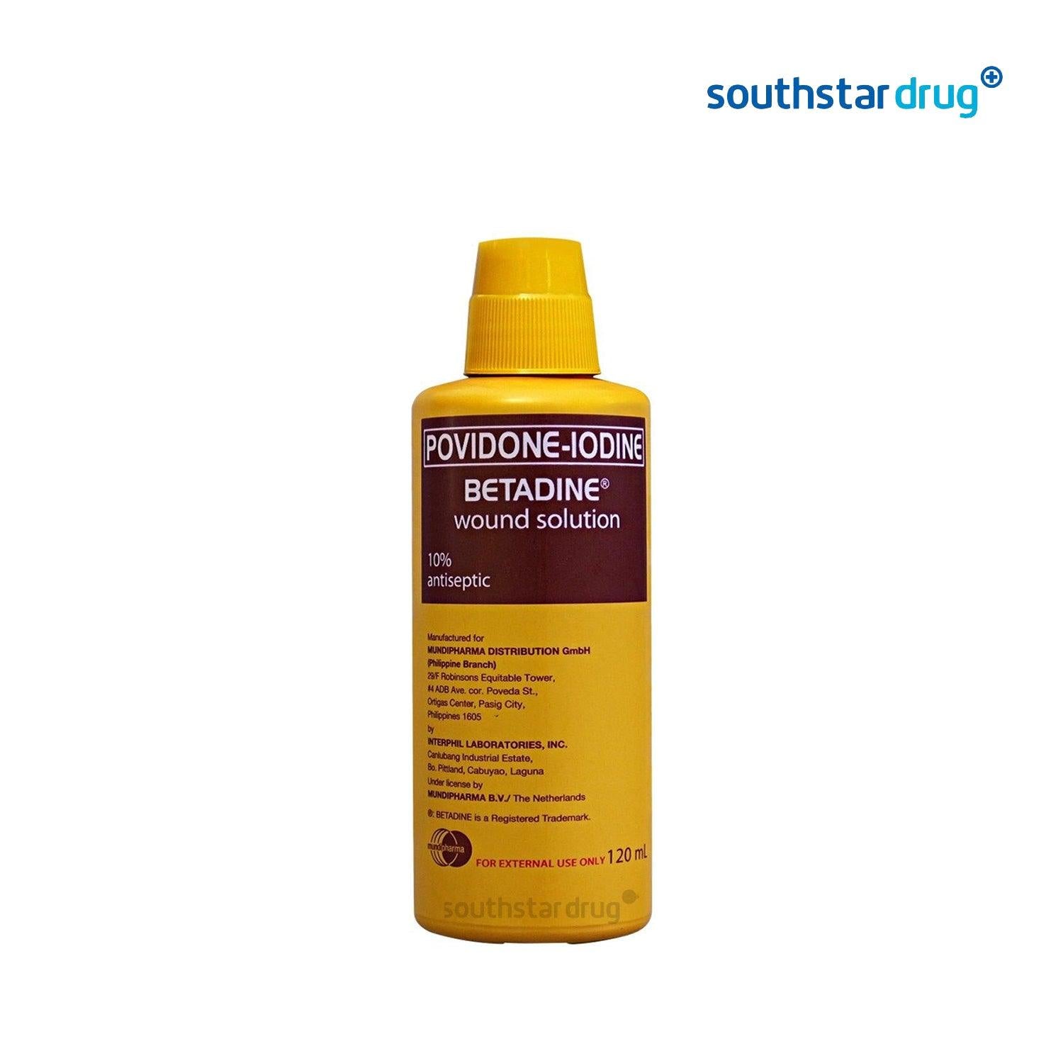 Betadine 10% 120ml Wound Solution - Southstar Drug