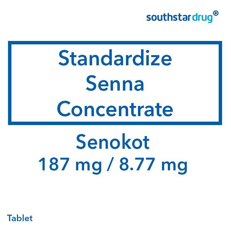 Senokot 187mg / 8.77mg Tablet- 20s - Southstar Drug