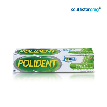 Polident Fresh Mint Denture Adhesive Cream 60g - Southstar Drug