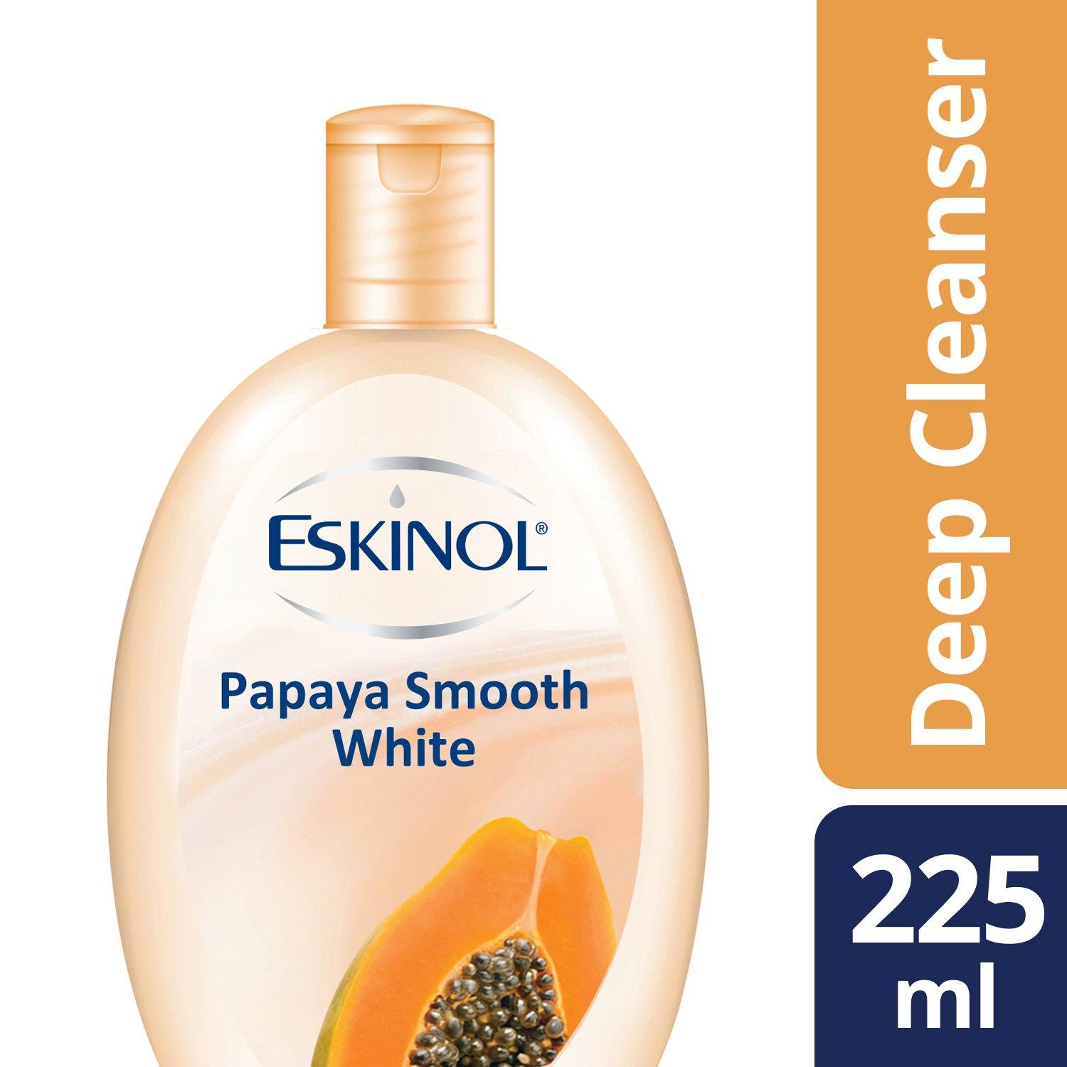 Eskinol Deep Cleanser Papaya Smooth White 225ml - Southstar Drug