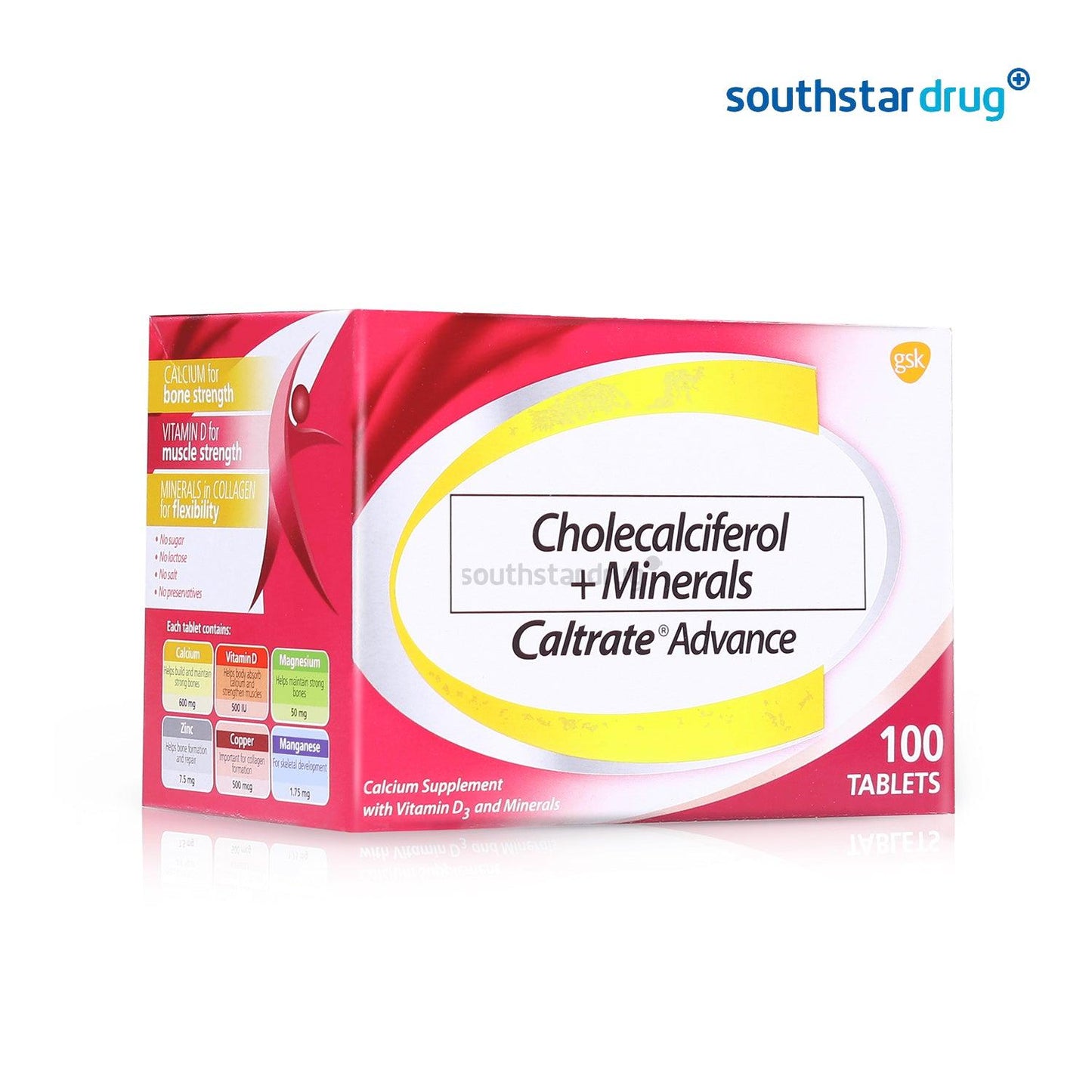 Caltrate Advance Cholecalciferol + Minerals Tablets - 20s - Southstar Drug