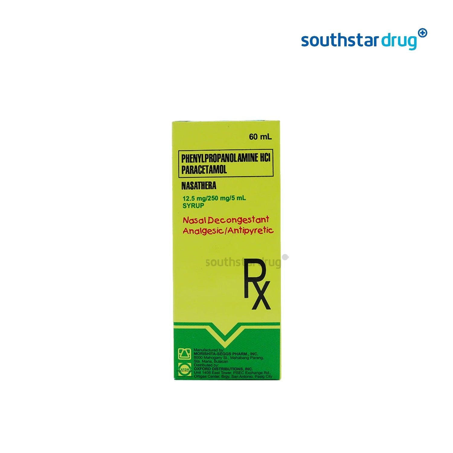 Rx: Nasathera 60ml Syrup - Southstar Drug