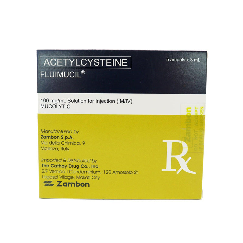 Rx: Fluimucil 100mg /ml 3ml Ampule - Southstar Drug