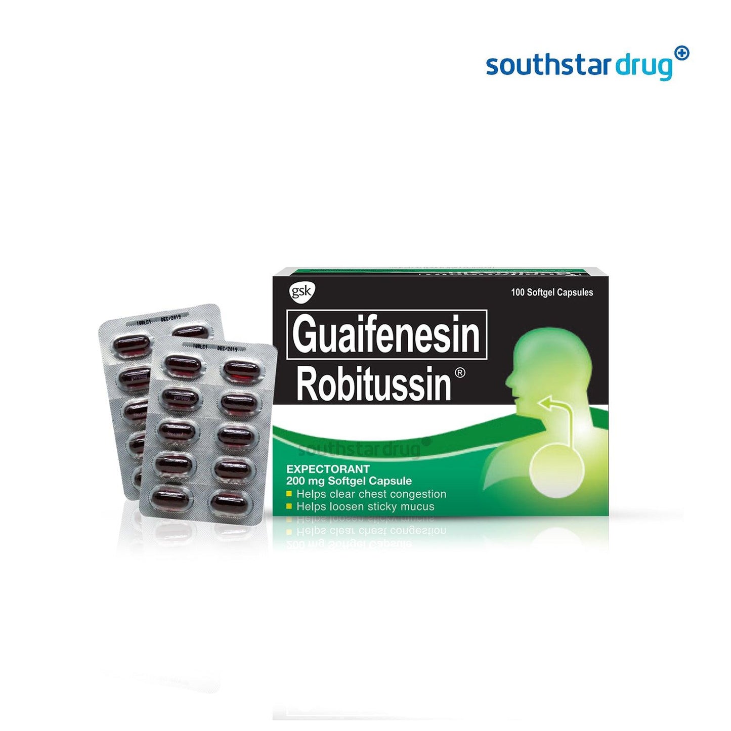 Robitussin Liqui-gel Guaifenesin Capsules - 20s - Southstar Drug