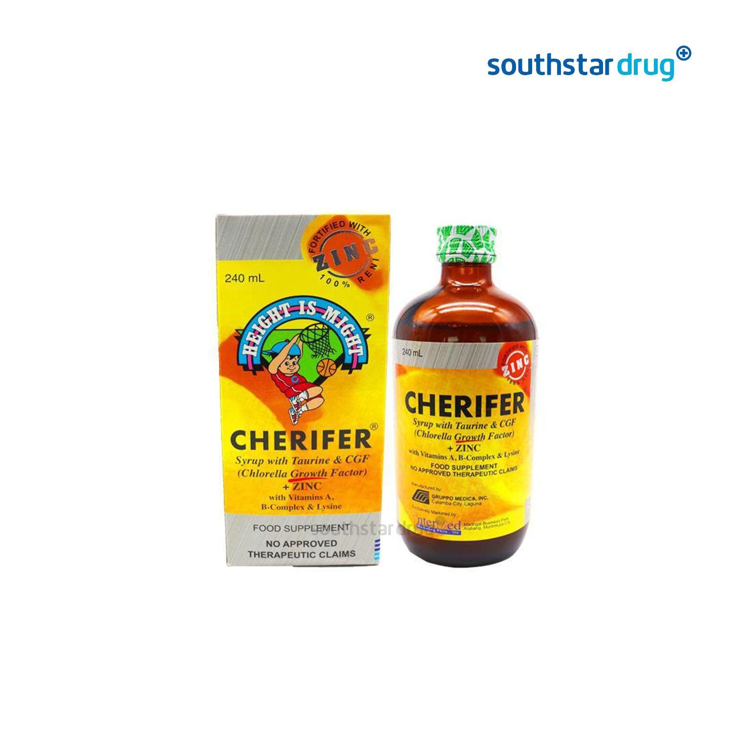 Cherifer Zinc 240ml Syrup - Southstar Drug