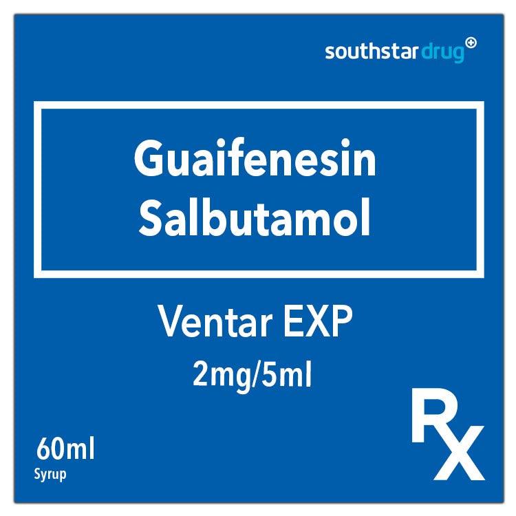 Rx: Ventar Exp 50mg / 1mg 60ml Syrup - Southstar Drug