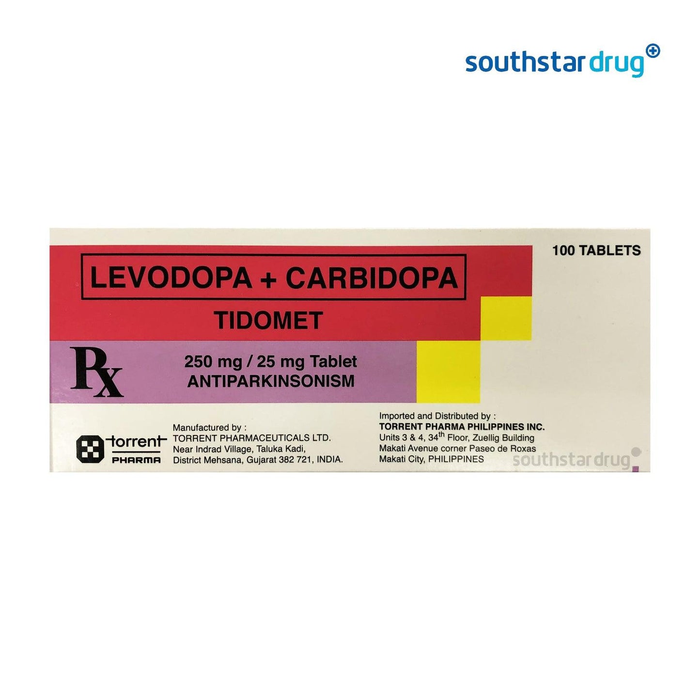 Rx: Tidomet 25mg / 250mg Tablet - Southstar Drug