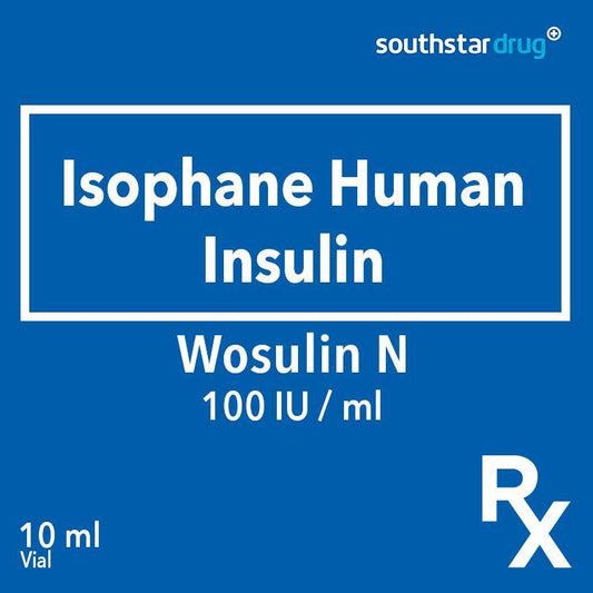 Rx: Wosulin N 100 IU/ml 10ml Vial - Southstar Drug