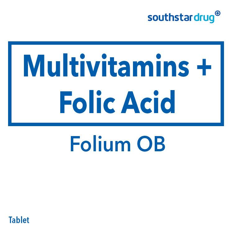 Folium OB Tablet - 20s - Southstar Drug