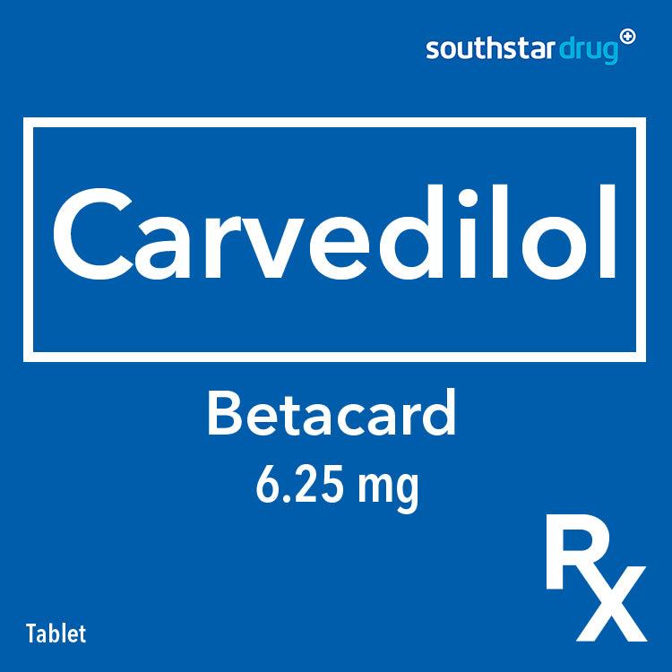 Rx: Betacard 6.25mg Tablet - Southstar Drug