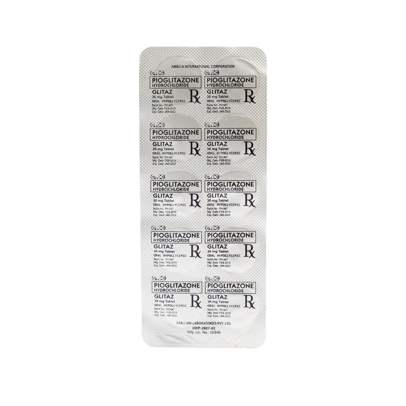 Rx: Glitaz 30mg Tablet - Southstar Drug