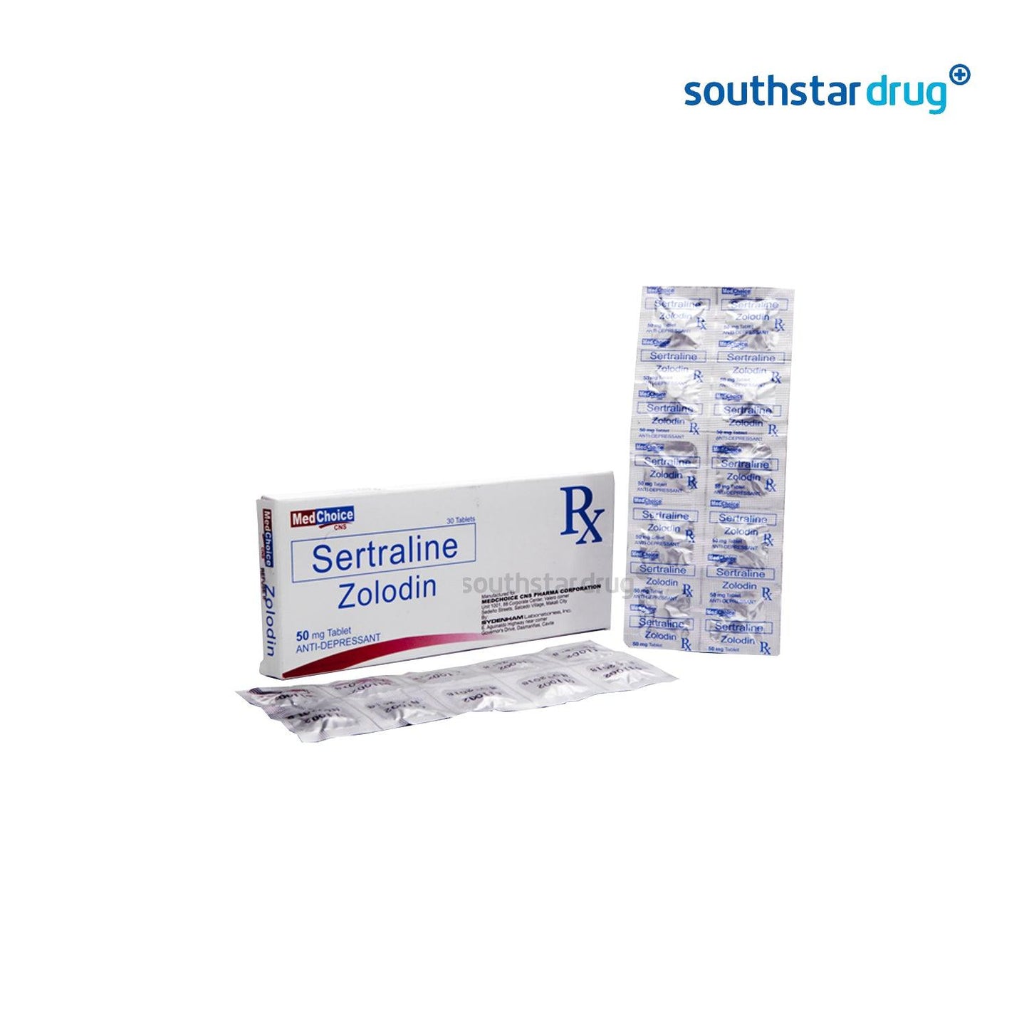 Rx: Zolodin 50mg Tablet - Southstar Drug