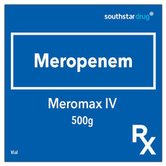 Rx: Meromax IV 500 g Vial - Southstar Drug