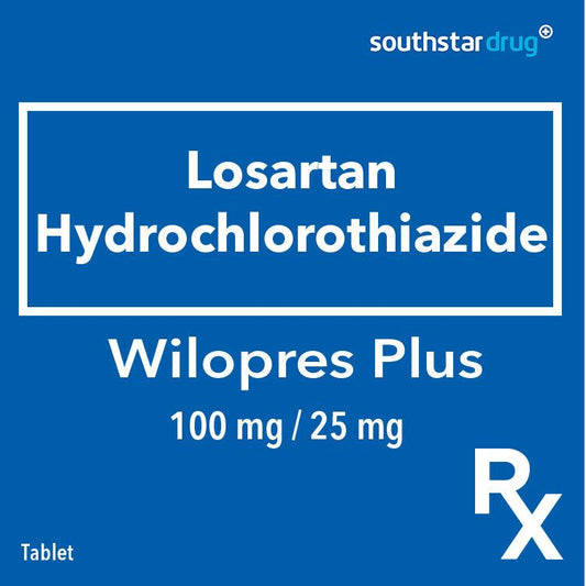 Rx: Wilopres Plus 100mg / 25mg Tablet - Southstar Drug