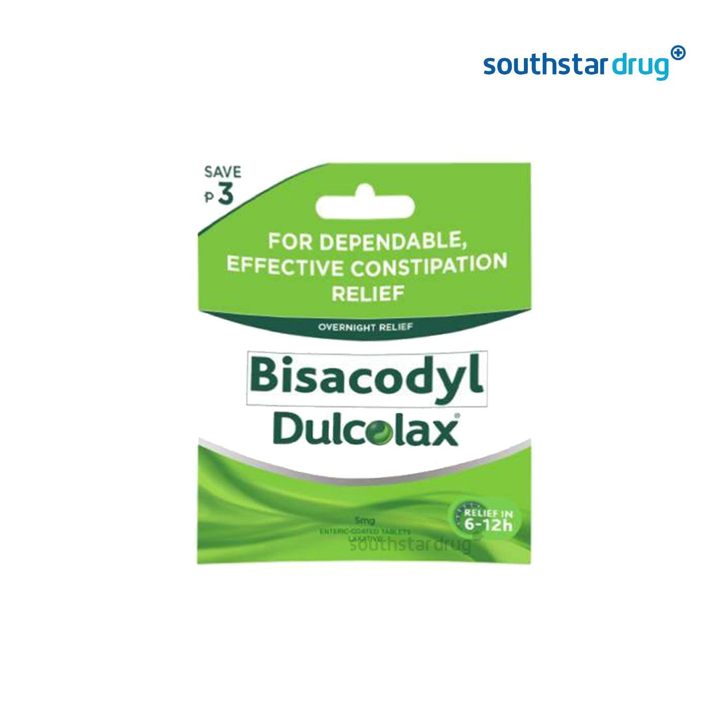 Dulcolax Save ₱3 5mg 4 X 1 Tablet - Southstar Drug