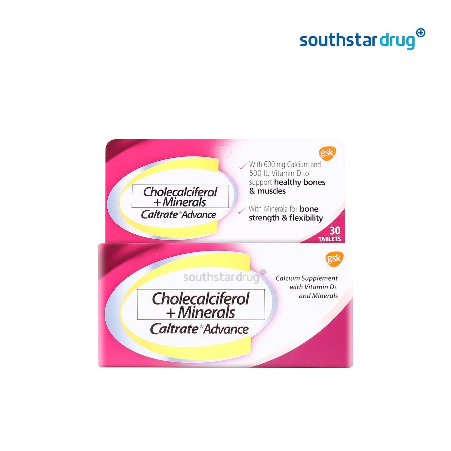 Caltrate Advance Cholecalciferol + Minerals Tablets - 30s - Southstar Drug