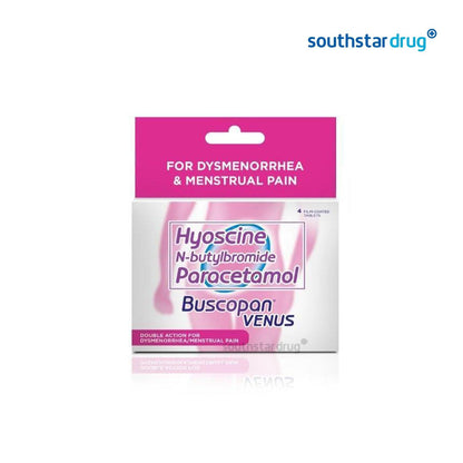 Buscopan Venus Tablet 10mg/500mg single tablet OTC women support