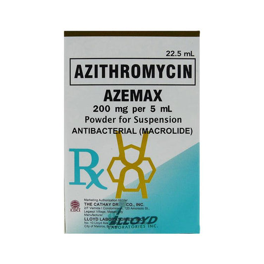 Rx: Azemax 200mg / 5ml 22.5ml Suspension - Southstar Drug