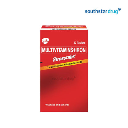 Stresstabs Multivitamins + Iron Tablets - 30s - Southstar Drug