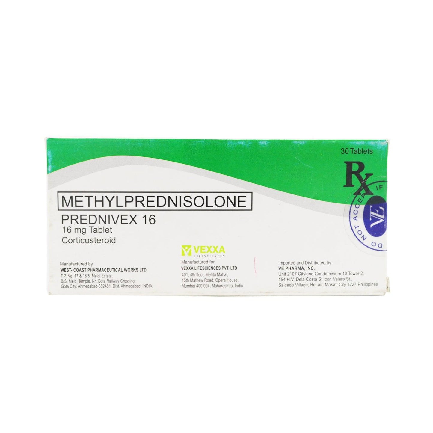 Rx: Prednivex 16mg Tablet - Southstar Drug