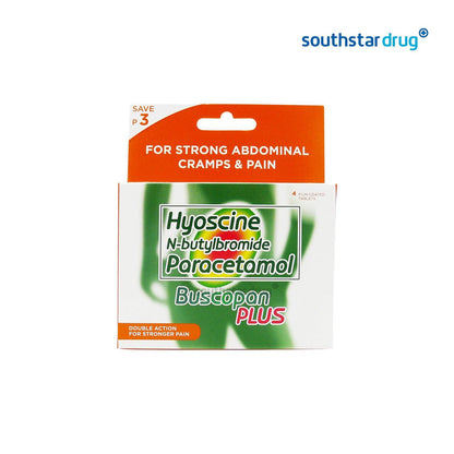 Buscopan Plus 10mg / 500mg Tablet Save 3.00 - Southstar Drug