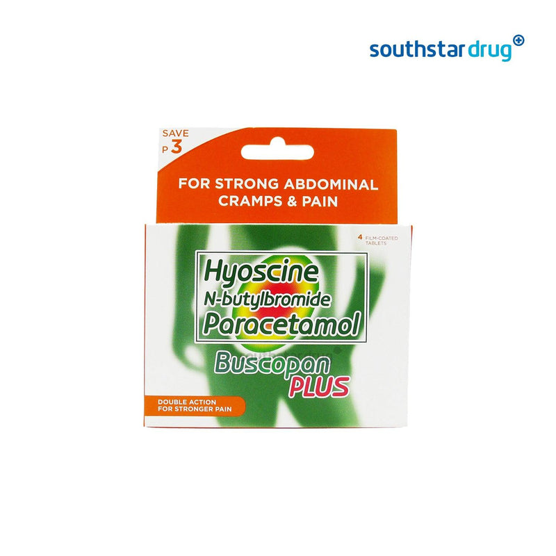 Buscopan Plus 10mg / 500mg Tablet Save 3.00 - Southstar Drug