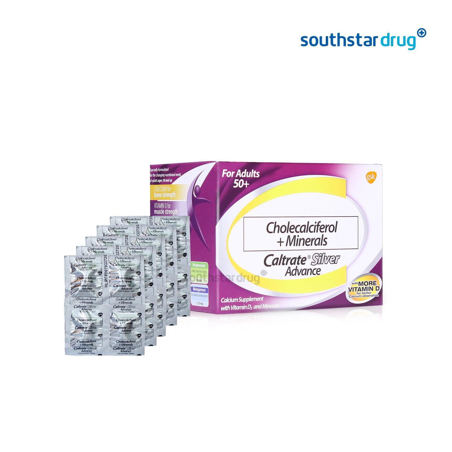 Caltrate Silver Advance Cholecalciferol + Minerals Tablets - 20s - Southstar Drug