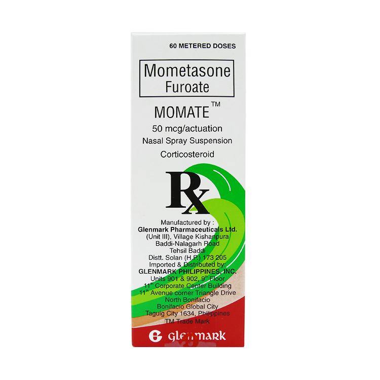 Rx: Momate 50mcg / Actuation 60 Dose Nasal Spray Suspension - Southstar Drug