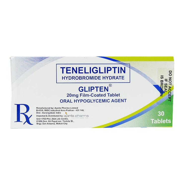 Rx: Glipten 20mg Tablet - Southstar Drug