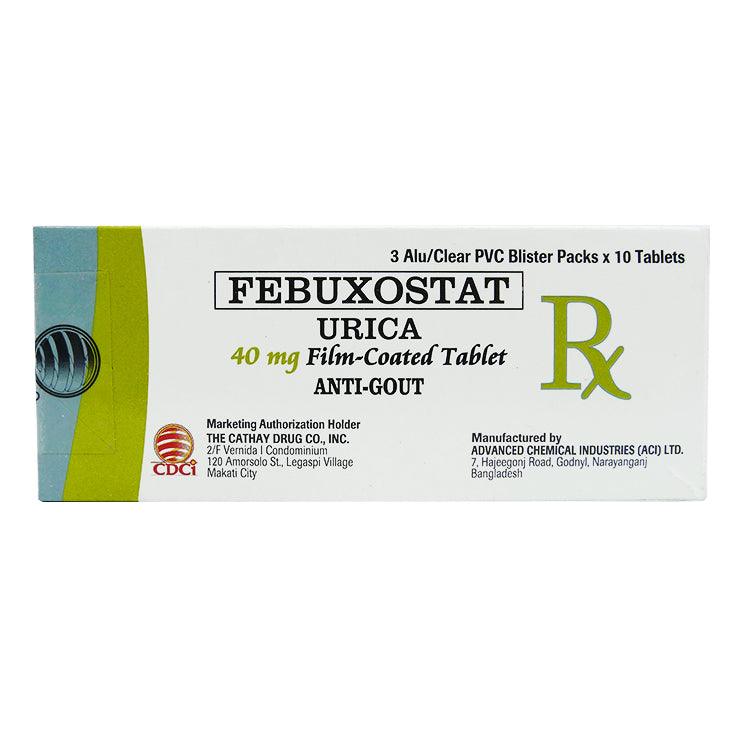 Rx: Urica 40mg Tablet - Southstar Drug