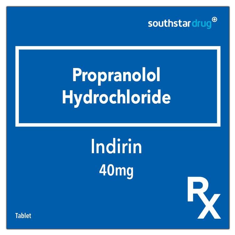 Rx: Indirin 40 mg Tablet - Southstar Drug