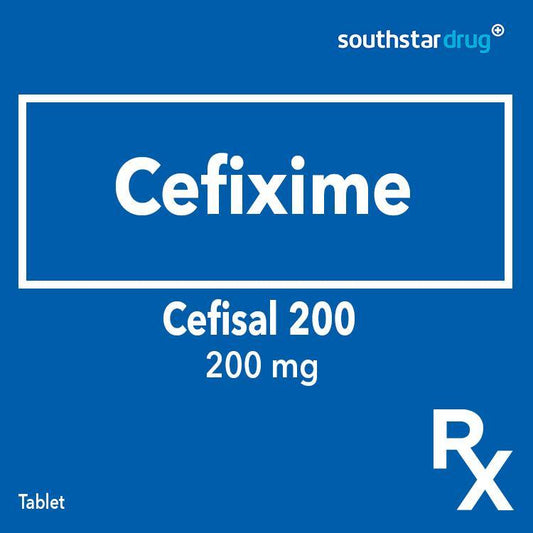 Rx: Cefisal 200 200mg Tablet - Southstar Drug