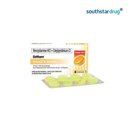 Difflam Honey & Lemon 3mg / 1.33mg Lozenge - 8s - Southstar Drug