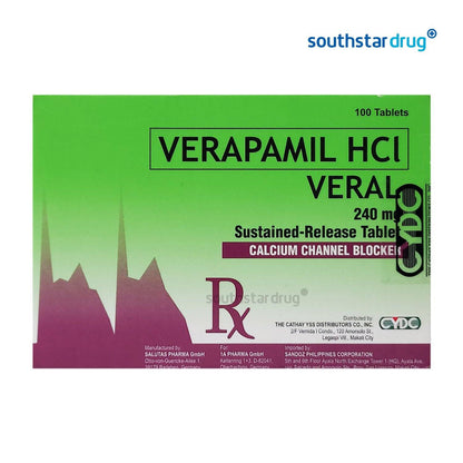 Rx: Veral 240mg Tablet - Southstar Drug