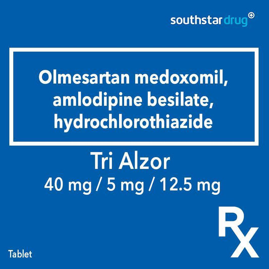 Rx: Tri Alzor 40mg / 5mg / 12.5mg Tablet - Southstar Drug